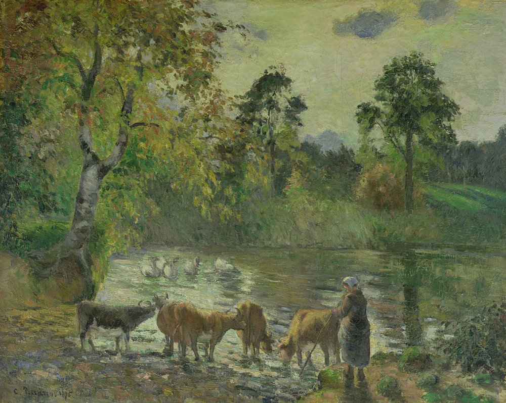 L'étang à Montfoucault, 1875 | Camille Jacob Pissarro